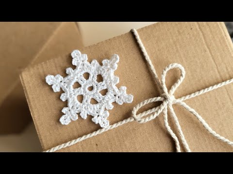 Видео: мк: маленька СНІЖИНКА, в'язана гачком