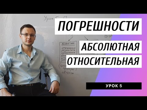 Видео: Урок 5. Погрешности и оценка точности измерений. Абсолютная и относительная погрешность. Физика 7 кл