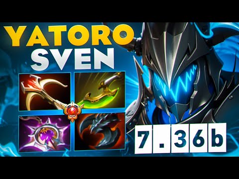 Видео: НОВЫЙ СВЕН ОТ ЯТОРО ВЫНЕС В СУХУЮ ПРО-ИГРОКОВ🔥| Yatoro Sven 7.36b