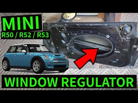 Видео: MINI R50 / R52 / R53 — как снять мотор стеклоподъемника переднего окна. Снятие механизма стеклопо...