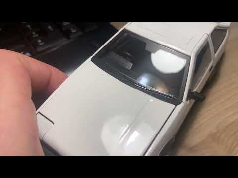Видео: Обзор модели Toyota Sprinter Trueno AE86 в масштабе 1:24 от Maisto