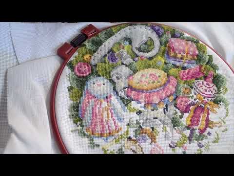 Видео: Вышивка!!!Процессы!!!