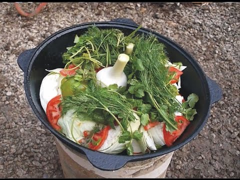 Видео: ДЫМЛЯМА в казане на огне.