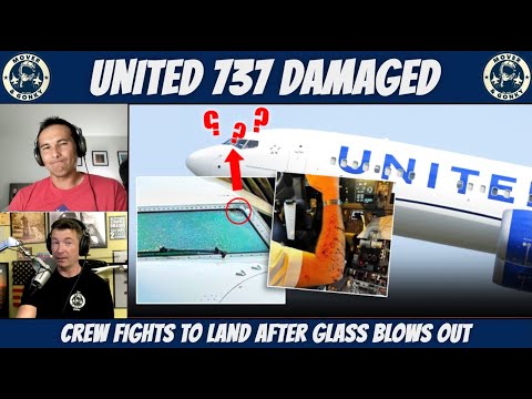 Видео: Самолет United 737 MAX изменил маршрут в полете — треснуло лобовое стекло на высоте 36 000 футов!