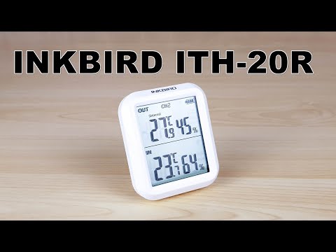 Видео: INKBIRD ITH-20R: цифровой термометр/гигрометр с выносным датчиком для внутренних/наружных измерений