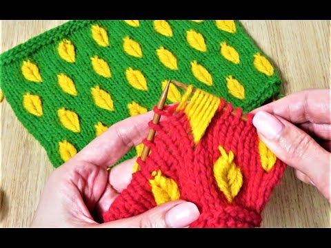 Видео: КЛАССНЫЙ УЗОР ,,ОСЕННИЕ ЛИСТЬЯ,, узор спицами. вязаные идеи. вязание спицами. kniting