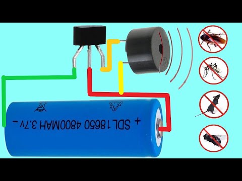 Видео: Как сделать однотранзисторную схему отпугивателя комаров и вредителей