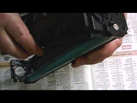 Видео: Как заправить картридж Canon 054/ 045/ HP SF540/ 201/ 401/ 203 видео