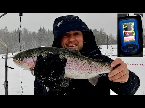 Видео: Открыл зимний сезон. Ловля форели зимой. Ловля форели со льда с Практик 8 с автонастройками.