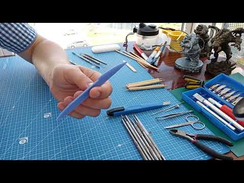 Видео: Инструменты для лепки, поверхность, рабочее месте. Пластилин, полимерная глина, MonsterClay.
