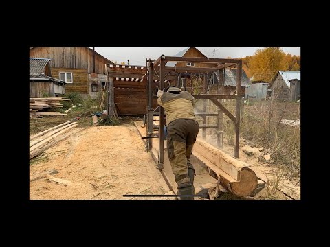 Видео: Обзор самодельная пилорама -из того что было!!!/ ПО ПРОЗЬБЕ ПОДПИСЧИКОВ \ Угловая дисковая пилорама