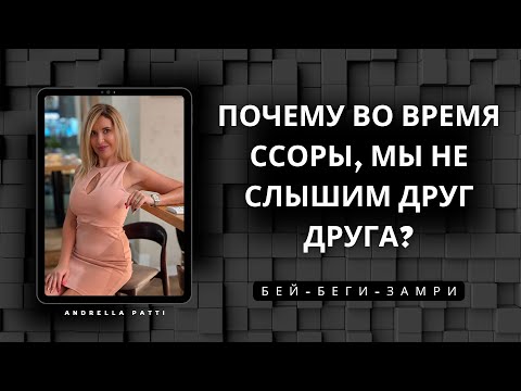 Видео: Почему во время ссоры, мы не слышим друг друга? Реакции: Бей-Беги-Замри