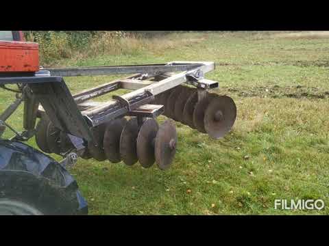 Видео: Самодельная дисковая борона (лущильник) Дискатор, БДН-1.5 Часть 1