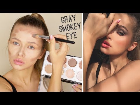 Видео: СЕРЫЙ СМОКИ, КОНТУРИНГ И БЕЙКИНГ! ПРАЗДНИЧНЫЙ МАКИЯЖ/GET READY WITH ME| Яна Русая