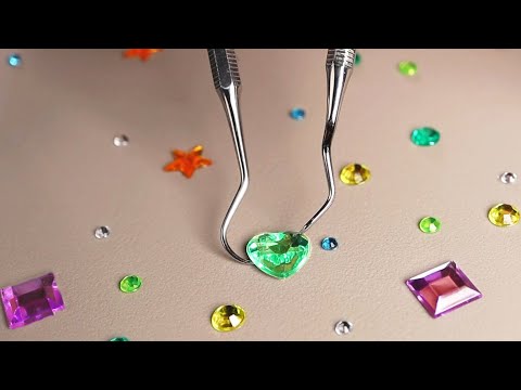 Видео: АСМР триггеры для сна | Relaxing Gem Stickers Triggers for Sleep