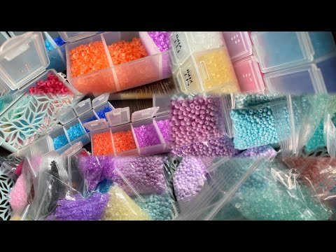 Видео: Пересыпаю бисер расхломляю баночки и навожу порядок в бисере #бисер #tiktok #амигуруми #ами #бусины