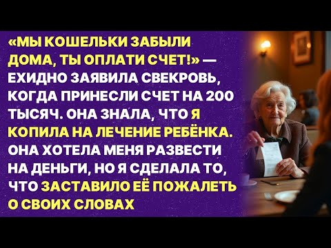 Видео: У невестки есть отложенные деньги, она и заплатит! Сказала свекровь на юбилее