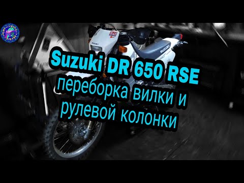 Видео: Suzuki DR 650 SE подробно о переборке ВИЛКИ,РУЛЕВОЙ,и регулировка клапанов