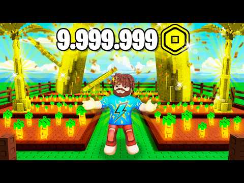 Видео: 😰Мы Потратили 9.999.999 РОБУКСОВ На ВЫРАСТИ САД в Роблокс! + Кабан