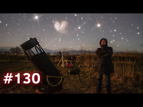 Видео: Переснял взаимодействующие галактики Антенны. Наблюдаем глубокий космос на темном загородном небе