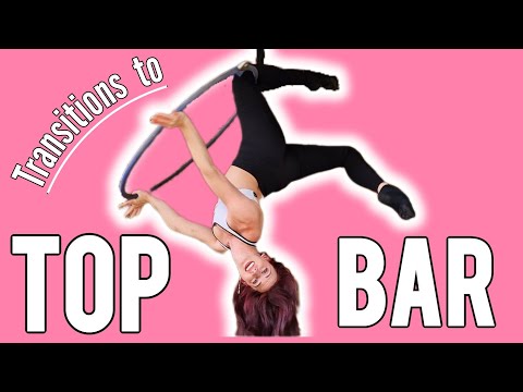 Видео: 8 переходов вверх + вниз с ВЕРХНЕЙ ПЕРЕКЛАДИНЫ (УЧЕБНОЕ ПОСОБИЕ Aerial Hoop)