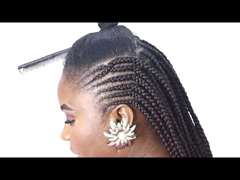 Видео: Простая и быстрая коса для натуральных волос + наращивание *Простое руководство* Хотите научиться...