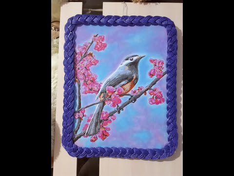 Видео: Рамка косичкой из газетных трубочек