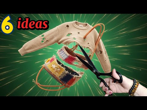 Видео: ♻️6 отличных идей для шитья, которые можно воплотить из остатков ткани и старой одежды