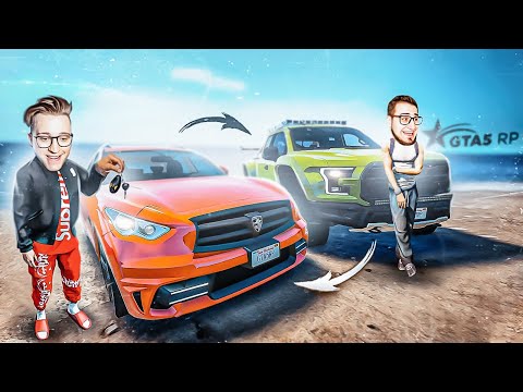 Видео: ПОМЕНЯЛИСЬ МАШИНАМИ С COFFI БЕЗ ДОНАТА! Я БУДУ ПОДНИМАТЬ БАБКИ! (GTA 5 RP/ROCKFORD)