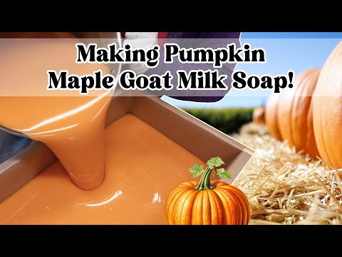 Видео: Изготовление мыла из тыквы, клена и козьего молока | MO River Soap