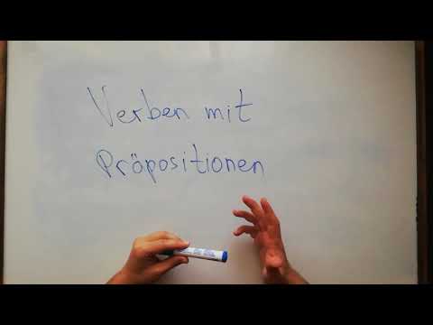 Видео: Germanski jazik za pocetnici - Глаголи со предлози во германски јазик 1 - Verben mit Präpositionen