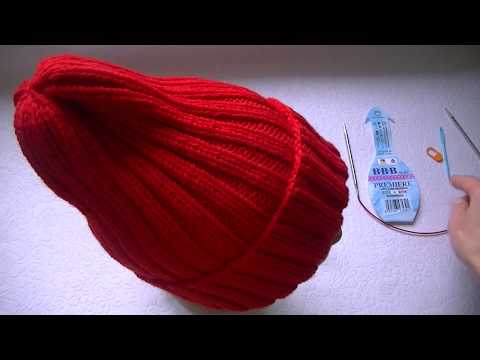Видео: Вяжем шапку  резинкой 2*2. Шапка Тыковка