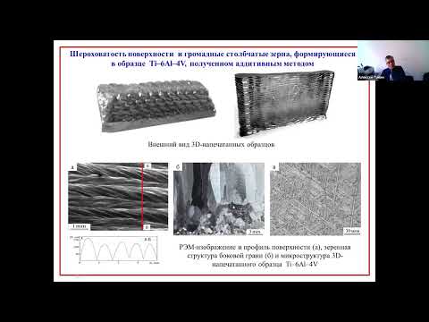 Видео: 43. А.В. Панин. 3D печать изделий из титановых сплавов и металломатричных композитов на их основе