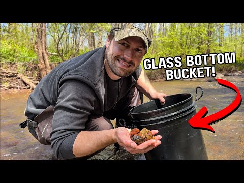 Видео: Я использую ведро со стеклянным дном, чтобы найти ДРАГОЦЕННОСТИ в реке... и огранить их!!