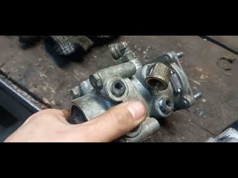 Видео: volvo  Fmx. Fm. замена главный тормозной  кран.