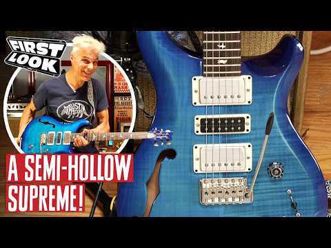 Видео: Демонстрация специальной полуакустической гитары PRS S2 с Джоном Болингером | Первый взгляд