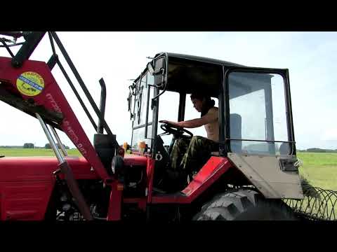 Видео: Продолжаем покос. Гребём, мечем.