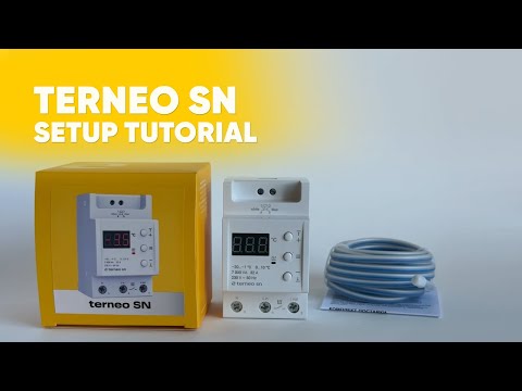 Видео: Як правильно налаштувати terneo SN — терморегулятор для системи сніготанення
