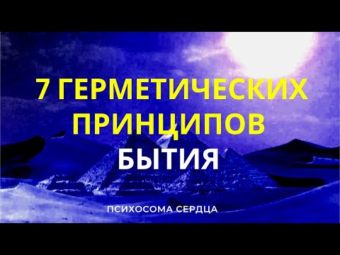 Видео: 7 ГЕРМЕТИЧЕСКИХ ЗАКОНОВ БЫТИЯ