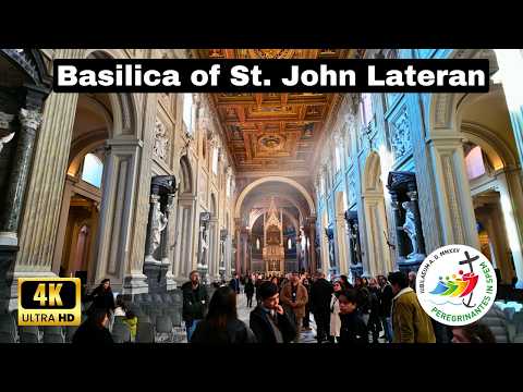 Видео: Базилика Святого Иоанна Латеранского | Святые Врата и Пешеходная Экскурсия - Рим 4K