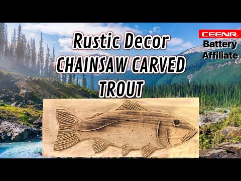 Видео: Как мы вырезали радужную форель из бензопилы в деревенском стиле