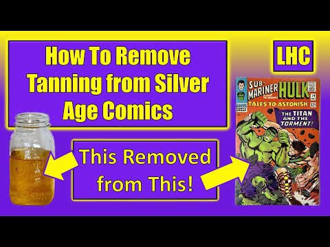 Видео: Удаляем сильный загар с комиксов Серебряного века!