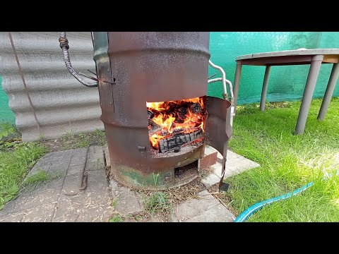 Видео: Подогрев бассейна дровами. Сколько уходит дров и времени? Рассказываем подробно.