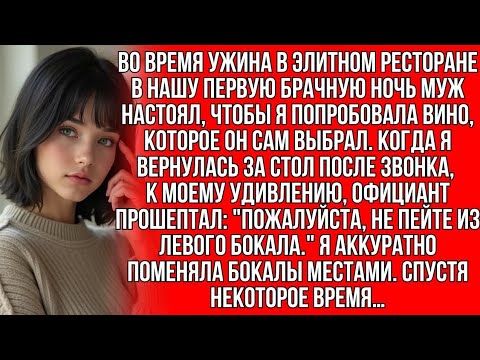 Видео: На романтическом ужине мой муж налил что-то в мой бокал, но когда я тайно подменила бокалы местами…