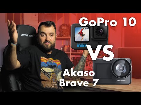 Видео: Сравнение Akaso Brave 7 VS GoPro 10. Неожиданный результат.