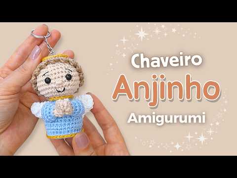Видео: КАК СДЕЛАТЬ ПРОСТОГО АНГЕЛА АМИГУРУМИ | Вязаный брелок крючком пошагово для начинающих
