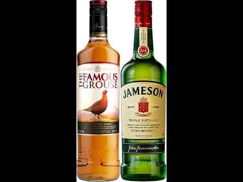 Видео: Сравнение Whisky The Famous Grouse с Whiskey Jameson.