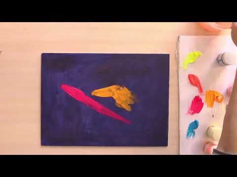 Видео: Флуоресцентные акриловые краски. Тест.