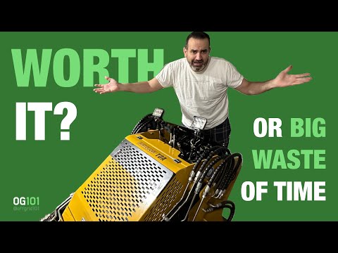 Видео: Обзор китайского мини-погрузчика с бортовым поворотом, первое обслуживание и сожаления (CRT-23)