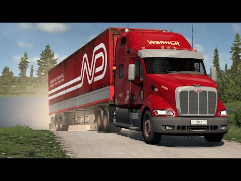 Видео: 2100 / ETS2 1.56 / Peterbilt 387 / Русская сборка / Работа по Северу.